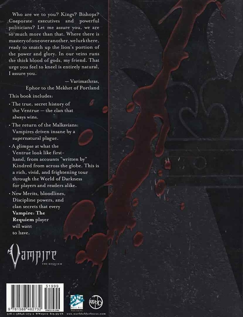 Vampire the Requiem - Ventrue Lords Over the Damned (B Grade) (Genbrug)
